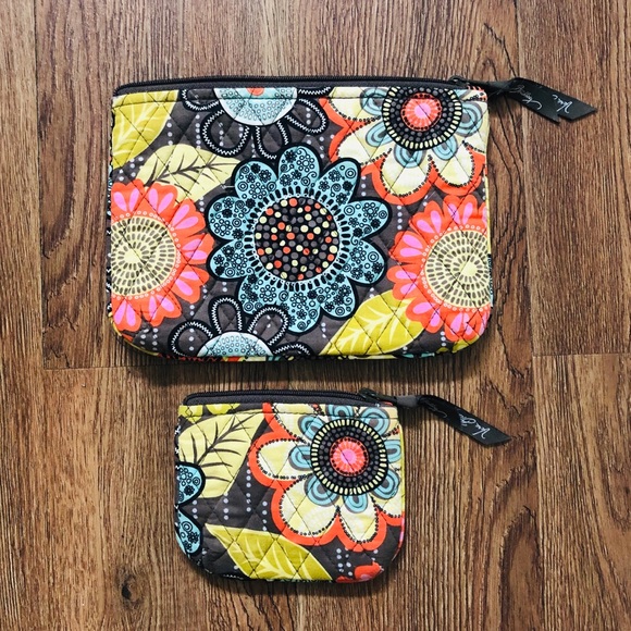 VERA BRADLEY Floral Pattern Organizer Pouch BUNDLE - Picture 4 of 7